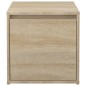 vidaXL Cajón taburete madera contrachapada roble Sonoma 40,5x40x40 cm vidaXL Cajón taburete madera contrachapada roble Sonoma 40,5x40x40 cm