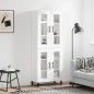 vidaXL Aparador alto madera contrachapada blanco 69,5x34x180 cm vidaXL Aparador alto madera contrachapada blanco 69,5x34x180 cm