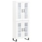 vidaXL Aparador alto madera contrachapada blanco 69,5x34x180 cm vidaXL Aparador alto madera contrachapada blanco 69,5x34x180 cm