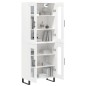 vidaXL Aparador alto madera contrachapada blanco 69,5x34x180 cm vidaXL Aparador alto madera contrachapada blanco 69,5x34x180 cm