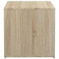 vidaXL Cajón taburete madera contrachapada roble Sonoma 40,5x40x40 cm vidaXL Cajón taburete madera contrachapada roble Sonoma 40,5x40x40 cm