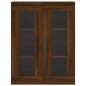 vidaXL Aparador alto madera contrachapada marrón roble 69,5x34x180 cm vidaXL Aparador alto madera contrachapada marrón roble 69,5x34x180 cm