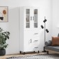 vidaXL Aparador alto madera contrachapada blanco 69,5x34x180 cm vidaXL Aparador alto madera contrachapada blanco 69,5x34x180 cm
