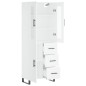 vidaXL Aparador alto madera contrachapada blanco 69,5x34x180 cm vidaXL Aparador alto madera contrachapada blanco 69,5x34x180 cm