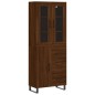 vidaXL Aparador alto madera contrachapada marrón roble 69,5x34x180 cm vidaXL Aparador alto madera contrachapada marrón roble 69,5x34x180 cm