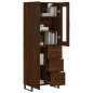 vidaXL Aparador alto madera contrachapada marrón roble 69,5x34x180 cm vidaXL Aparador alto madera contrachapada marrón roble 69,5x34x180 cm
