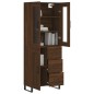 vidaXL Aparador alto madera contrachapada marrón roble 69,5x34x180 cm vidaXL Aparador alto madera contrachapada marrón roble 69,5x34x180 cm
