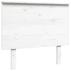 vidaXL Cabecero de cama madera maciza de pino blanco 94x6x82,5 cm