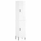 vidaXL Aparador alto madera contrachapada blanco brillo 34,5x34x180 cm vidaXL Aparador alto madera contrachapada blanco brillo 34,5x34x180 cm