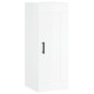 vidaXL Aparador alto madera contrachapada blanco brillo 34,5x34x180 cm vidaXL Aparador alto madera contrachapada blanco brillo 34,5x34x180 cm