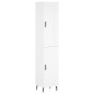 vidaXL Aparador alto madera contrachapada blanco 34,5x34x180 cm vidaXL Aparador alto madera contrachapada blanco 34,5x34x180 cm