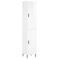 vidaXL Aparador alto madera contrachapada blanco brillo 34,5x34x180 cm vidaXL Aparador alto madera contrachapada blanco brillo 34,5x34x180 cm