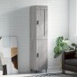 vidaXL Aparador alto madera contrachapada gris Sonoma 34,5x34x180 cm vidaXL Aparador alto madera contrachapada gris Sonoma 34,5x34x180 cm