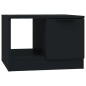 vidaXL Mesa de centro madera contrachapada negro 50x50x36 cm