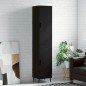 vidaXL Aparador de madera contrachapada negro 34,5x34x180 cm vidaXL Aparador de madera contrachapada negro 34,5x34x180 cm