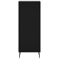 vidaXL Aparador de madera contrachapada negro 34,5x34x180 cm vidaXL Aparador de madera contrachapada negro 34,5x34x180 cm