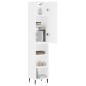 vidaXL Aparador alto madera contrachapada blanco 34,5x34x180 cm vidaXL Aparador alto madera contrachapada blanco 34,5x34x180 cm