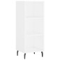 vidaXL Aparador alto madera contrachapada blanco 34,5x34x180 cm vidaXL Aparador alto madera contrachapada blanco 34,5x34x180 cm