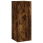 vidaXL Aparador de madera contrachapada roble ahumado 34,5x34x180 cm vidaXL Aparador de madera contrachapada roble ahumado 34,5x34x180 cm