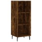 vidaXL Aparador de madera contrachapada roble ahumado 34,5x34x180 cm vidaXL Aparador de madera contrachapada roble ahumado 34,5x34x180 cm
