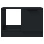 vidaXL Mesa de centro madera contrachapada negro 50x50x36 cm