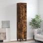 vidaXL Aparador de madera contrachapada roble ahumado 34,5x34x180 cm vidaXL Aparador de madera contrachapada roble ahumado 34,5x34x180 cm