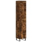 vidaXL Aparador de madera contrachapada roble ahumado 34,5x34x180 cm vidaXL Aparador de madera contrachapada roble ahumado 34,5x34x180 cm