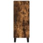 vidaXL Aparador de madera contrachapada roble ahumado 34,5x34x180 cm vidaXL Aparador de madera contrachapada roble ahumado 34,5x34x180 cm