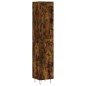 vidaXL Aparador de madera contrachapada roble ahumado 34,5x34x180 cm