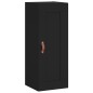 vidaXL Aparador de madera contrachapada negro 34,5x34x180 cm vidaXL Aparador de madera contrachapada negro 34,5x34x180 cm