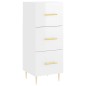 vidaXL Aparador alto madera contrachapada blanco brillo 34,5x34x180 cm vidaXL Aparador alto madera contrachapada blanco brillo 34,5x34x180 cm