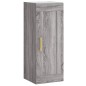vidaXL Aparador alto madera contrachapada gris Sonoma 34,5x34x180 cm vidaXL Aparador alto madera contrachapada gris Sonoma 34,5x34x180 cm