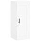 vidaXL Aparador alto madera contrachapada blanco 34,5x34x180 cm