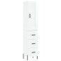 vidaXL Aparador alto madera contrachapada blanco brillo 34,5x34x180 cm vidaXL Aparador alto madera contrachapada blanco brillo 34,5x34x180 cm