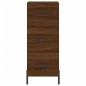 vidaXL Aparador alto madera contrachapada roble marrón 34,5x34x180 cm