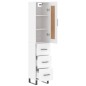 vidaXL Aparador alto madera contrachapada blanco 34,5x34x180 cm vidaXL Aparador alto madera contrachapada blanco 34,5x34x180 cm