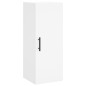 vidaXL Aparador alto madera contrachapada blanco 34,5x34x180 cm