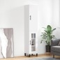vidaXL Aparador alto madera contrachapada blanco 34,5x34x180 cm vidaXL Aparador alto madera contrachapada blanco 34,5x34x180 cm