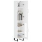 vidaXL Aparador alto madera contrachapada blanco 34,5x34x180 cm vidaXL Aparador alto madera contrachapada blanco 34,5x34x180 cm