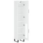 vidaXL Aparador alto madera contrachapada blanco 34,5x34x180 cm vidaXL Aparador alto madera contrachapada blanco 34,5x34x180 cm