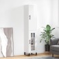 vidaXL Aparador alto madera contrachapada blanco brillo 34,5x34x180 cm vidaXL Aparador alto madera contrachapada blanco brillo 34,5x34x180 cm