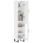 vidaXL Aparador alto madera contrachapada blanco brillo 34,5x34x180 cm vidaXL Aparador alto madera contrachapada blanco brillo 34,5x34x180 cm