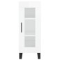 vidaXL Aparador alto madera contrachapada blanco brillo 34,5x34x180 cm vidaXL Aparador alto madera contrachapada blanco brillo 34,5x34x180 cm
