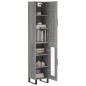 vidaXL Aparador alto madera contrachapada gris Sonoma 34,5x34x180 cm vidaXL Aparador alto madera contrachapada gris Sonoma 34,5x34x180 cm