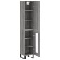 vidaXL Aparador alto madera contrachapada gris Sonoma 34,5x34x180 cm vidaXL Aparador alto madera contrachapada gris Sonoma 34,5x34x180 cm