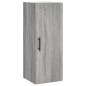 vidaXL Aparador alto madera contrachapada gris Sonoma 34,5x34x180 cm vidaXL Aparador alto madera contrachapada gris Sonoma 34,5x34x180 cm