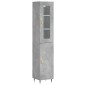 vidaXL Aparador de madera contrachapada gris hormigón 34,5x34x180 cm vidaXL Aparador de madera contrachapada gris hormigón 34,5x34x180 cm