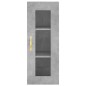 vidaXL Aparador de madera contrachapada gris hormigón 34,5x34x180 cm vidaXL Aparador de madera contrachapada gris hormigón 34,5x34x180 cm