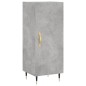 vidaXL Aparador de madera contrachapada gris hormigón 34,5x34x180 cm vidaXL Aparador de madera contrachapada gris hormigón 34,5x34x180 cm