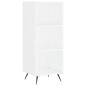 vidaXL Aparador alto madera contrachapada blanco 34,5x34x180 cm
